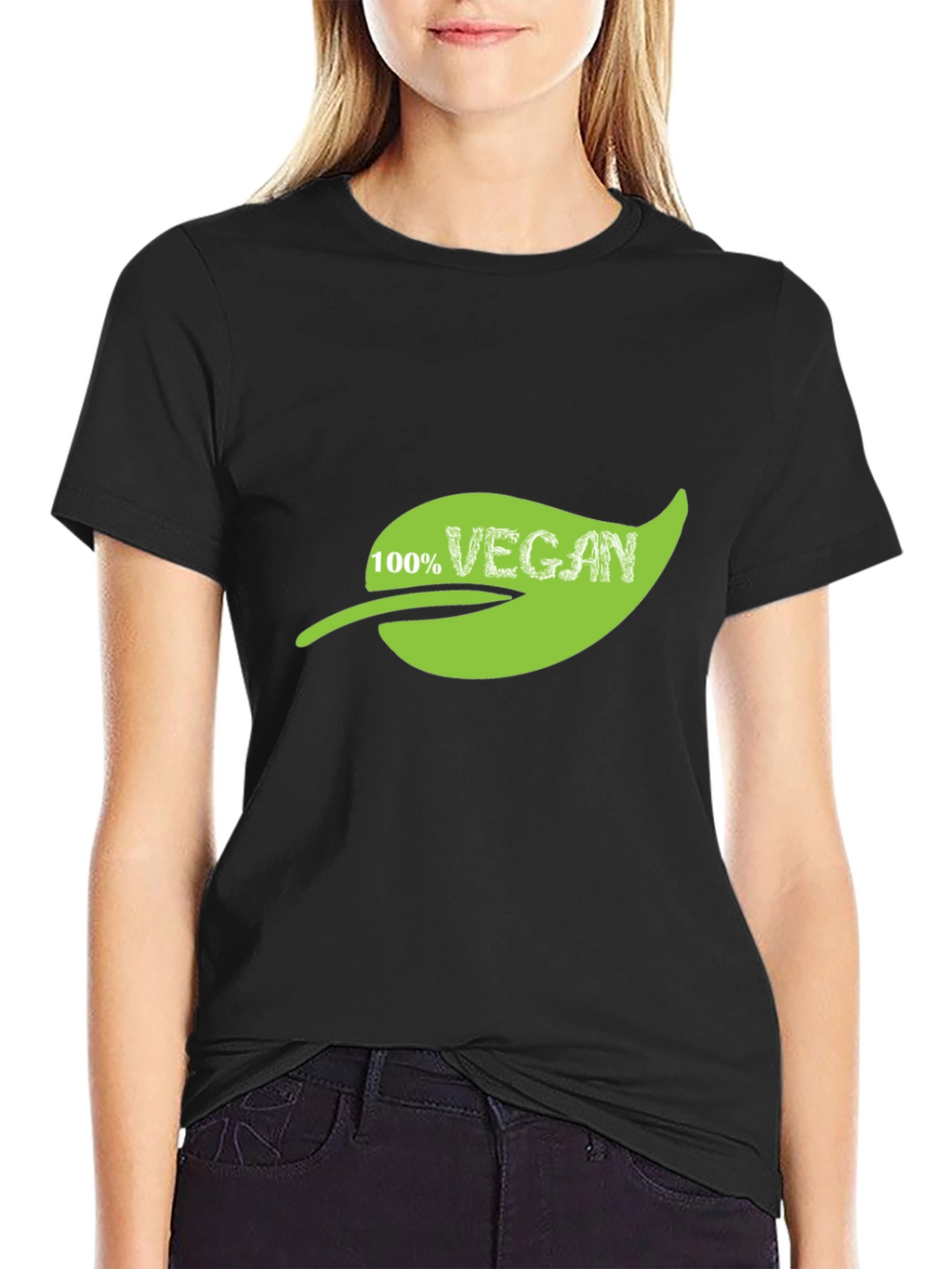 Vegan 100% Leaf Graphic T-Shirt