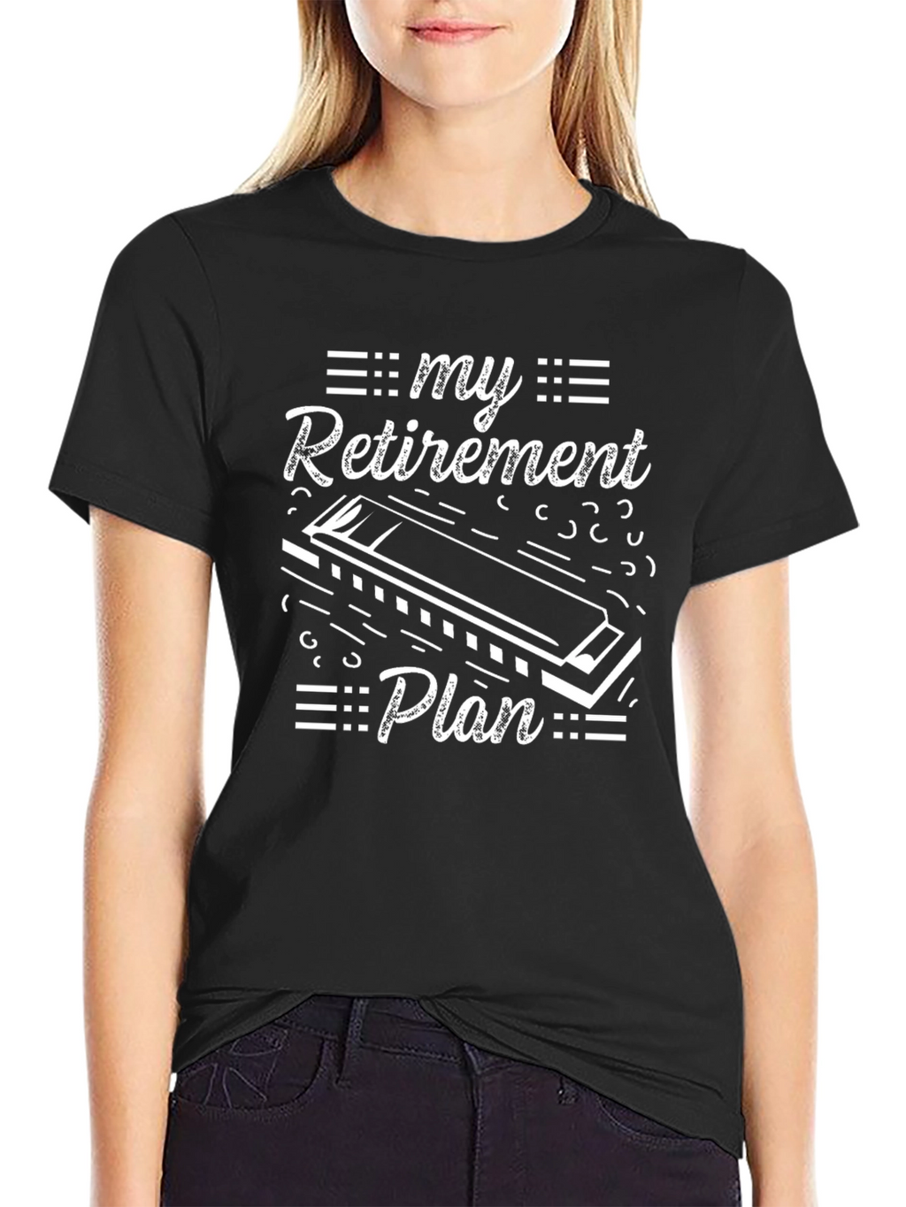 My Retirement Plan Harmonica T-Shirt