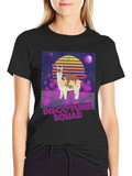 Disco Funk Squad T-Shirt - Retro Llama Design