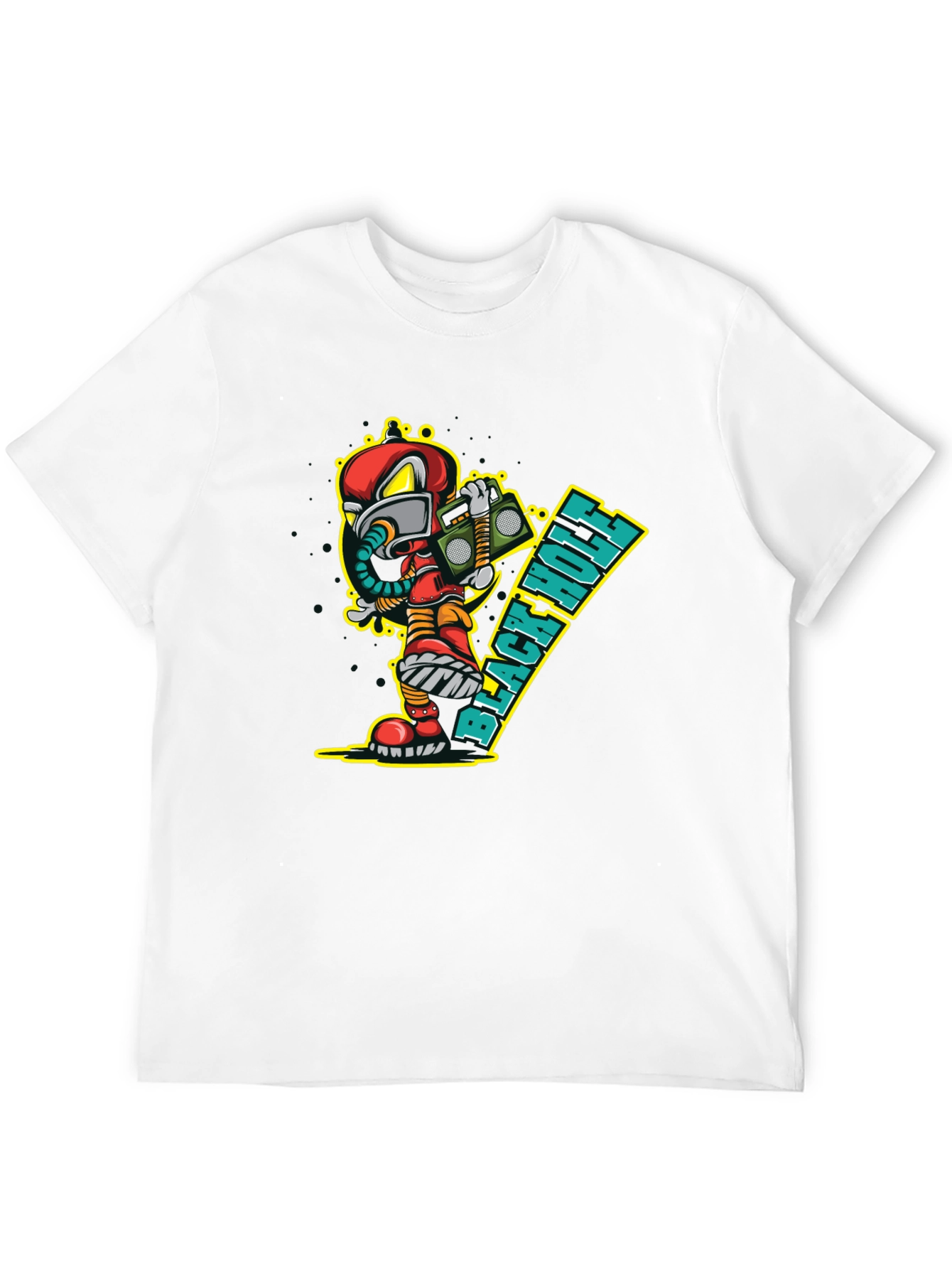 Black Hole Cartoon Graphic Tee