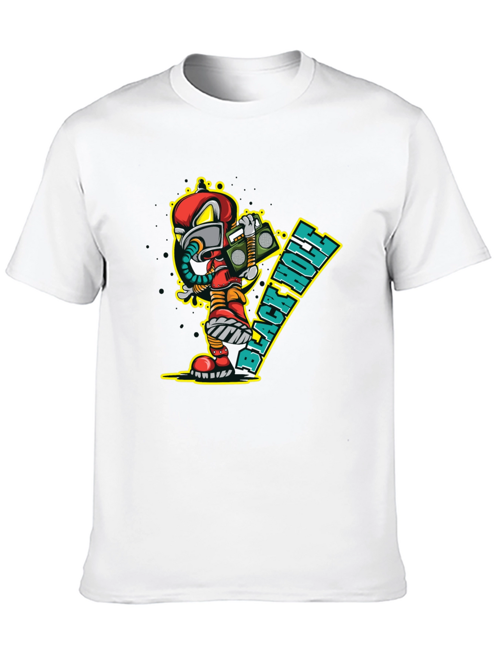 Black Hole Cartoon Graphic Tee