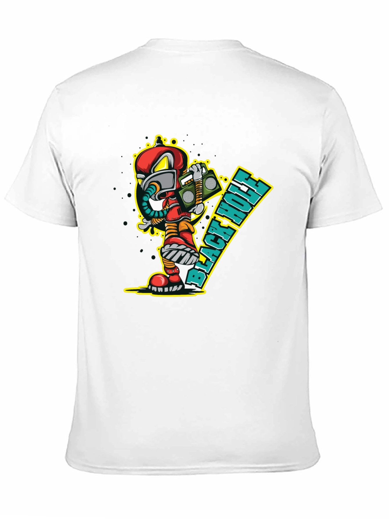 Black Hole Cartoon Graphic Tee