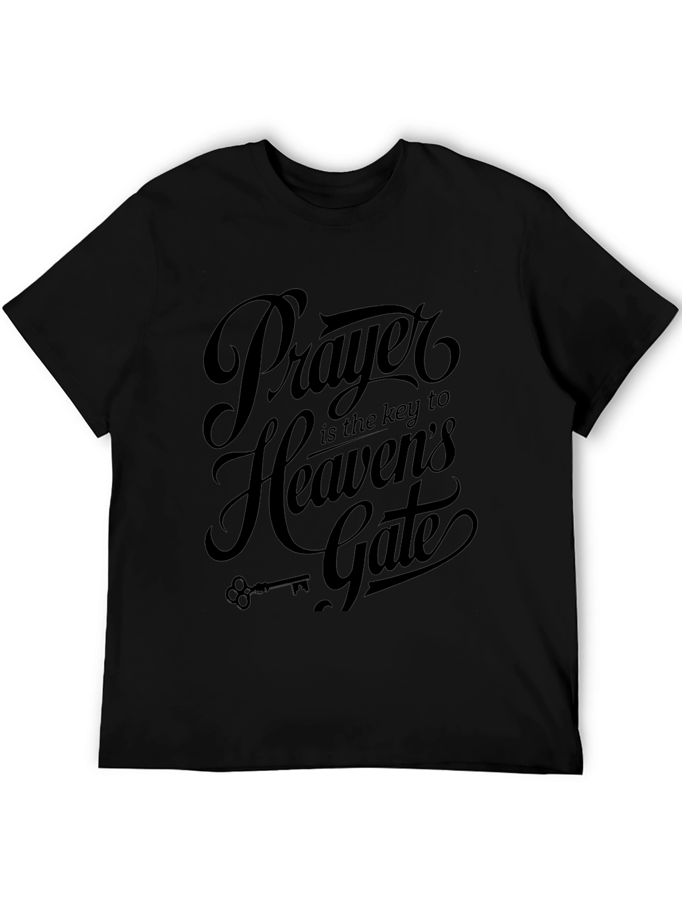 Prayer is the Key Black T-Shirt
