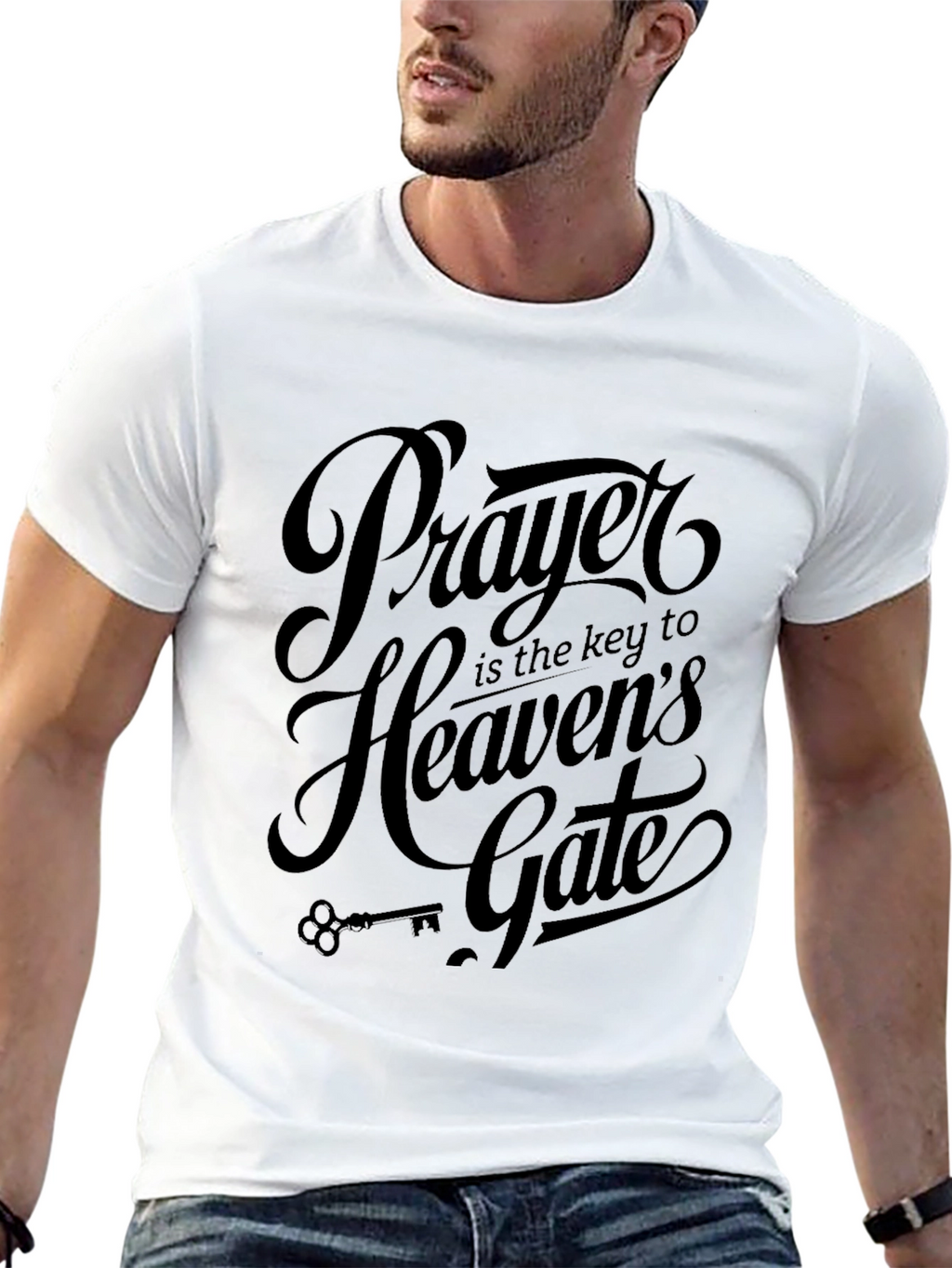 Prayer is the Key Black T-Shirt