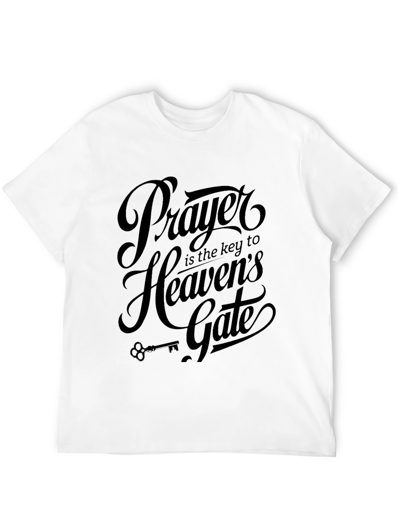 Prayer is the Key Black T-Shirt