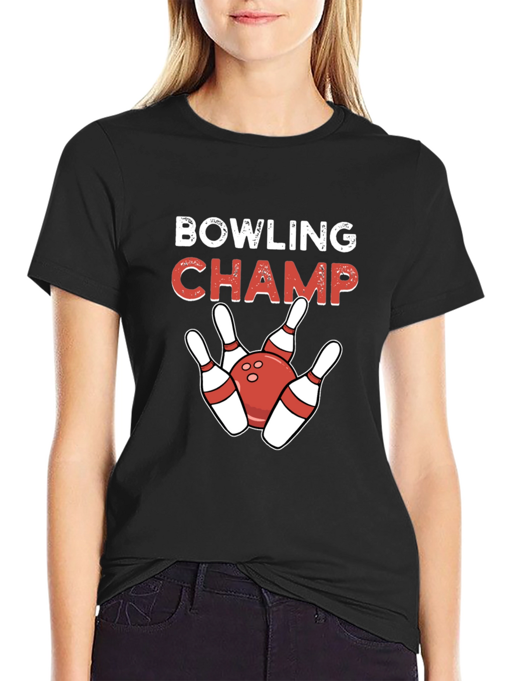 Bowling Champ Graphic Tee - Strikes & Spares!