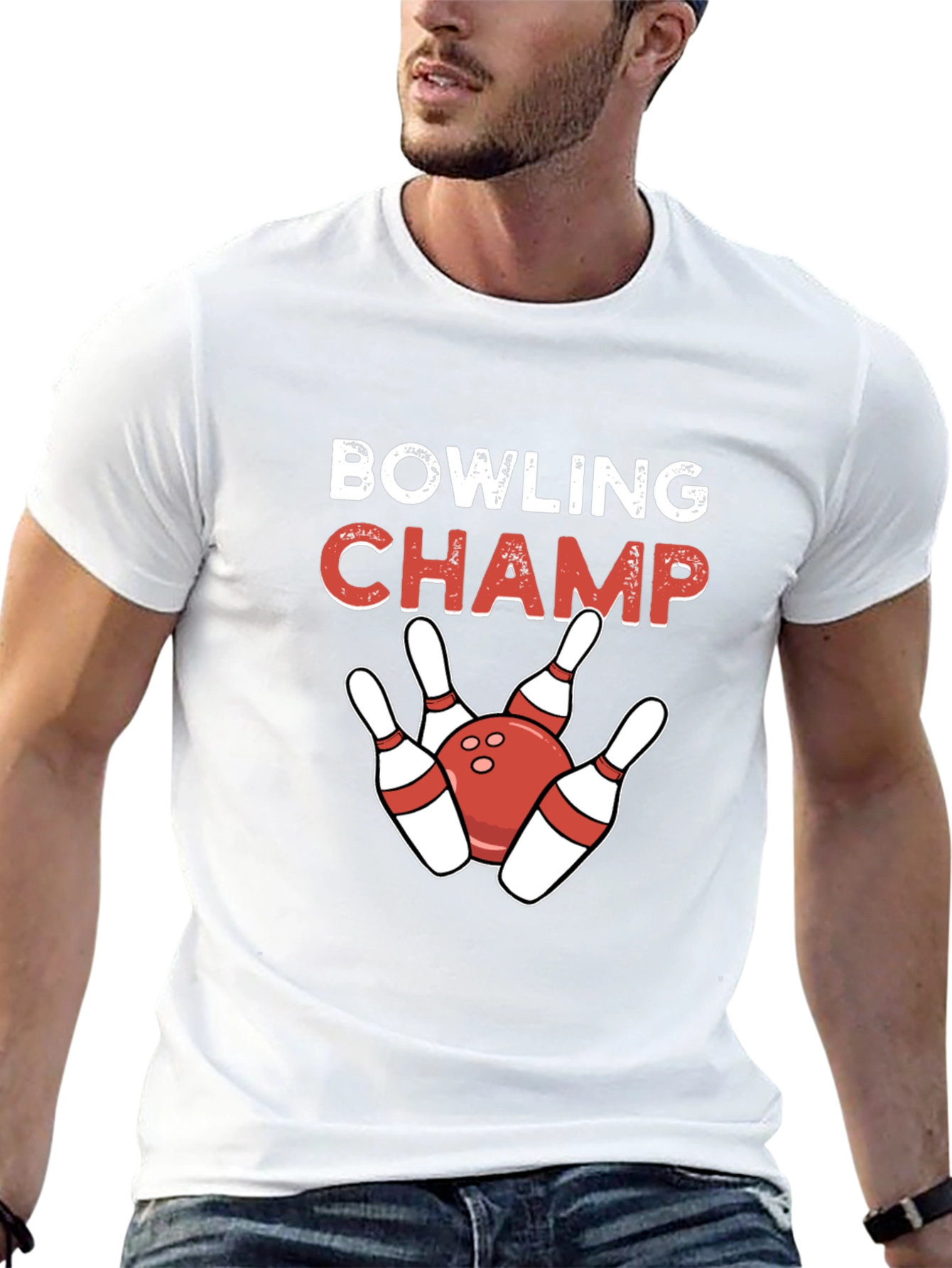 Bowling Champ Graphic Tee - Strikes & Spares!