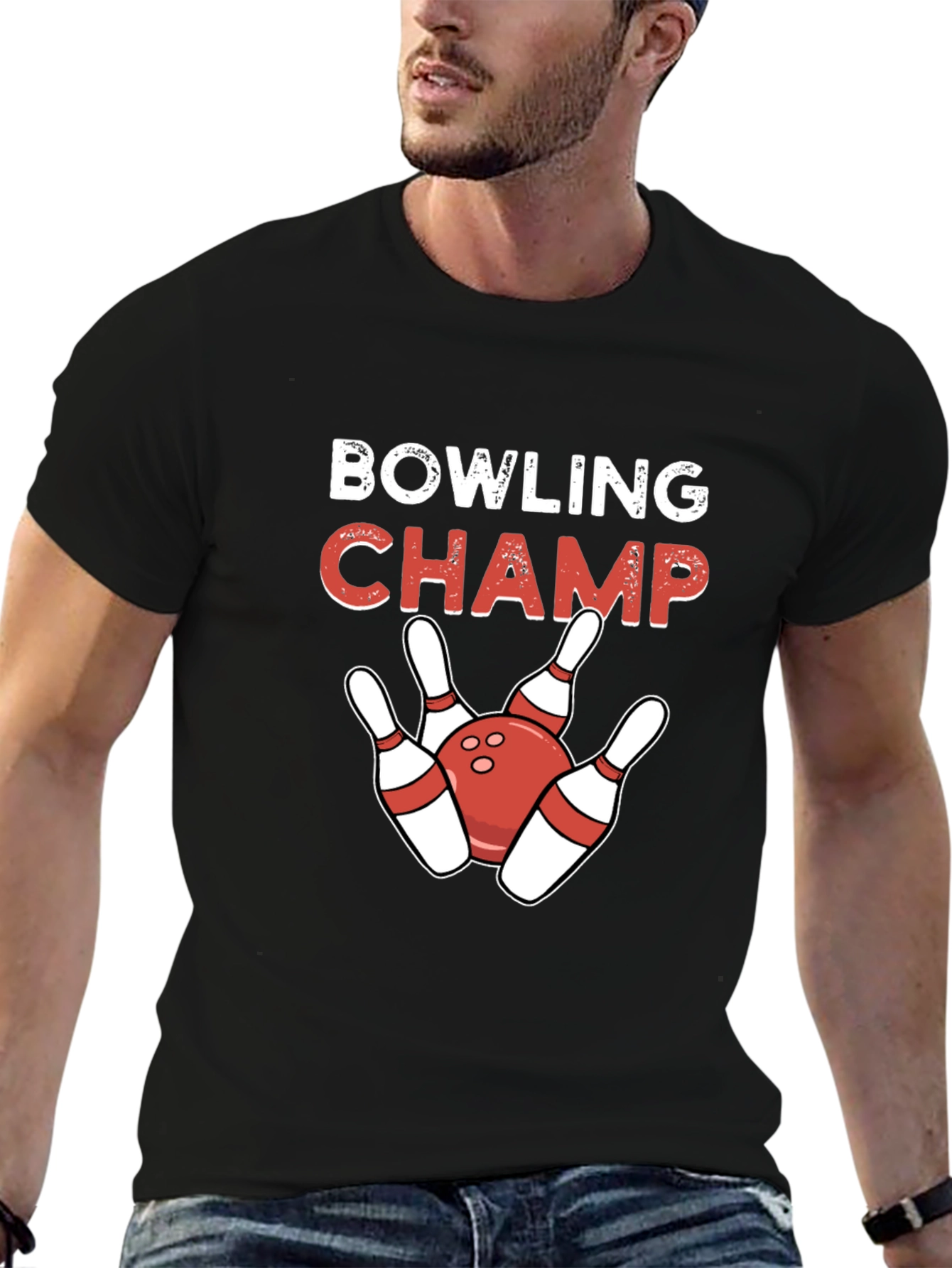 Bowling Champ Graphic Tee - Strikes & Spares!