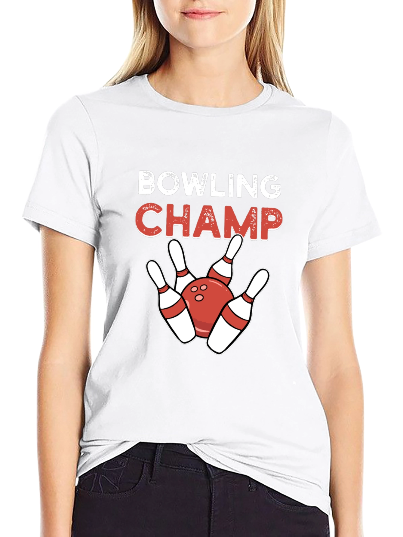 Bowling Champ Graphic Tee - Strikes & Spares!