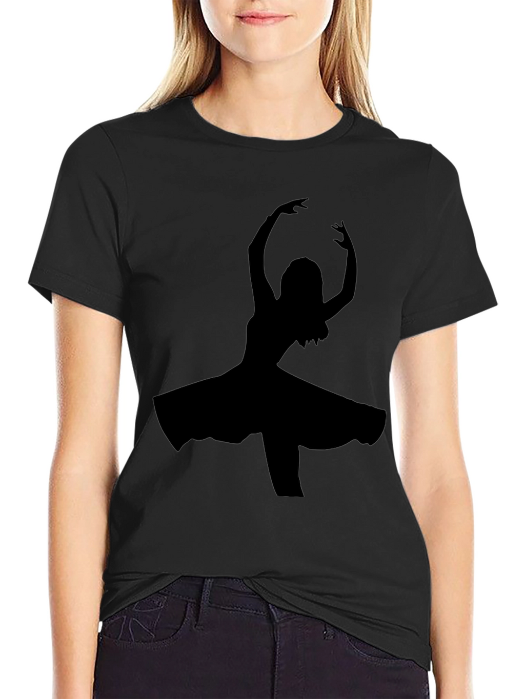 Black Dancer Silhouette T-Shirt