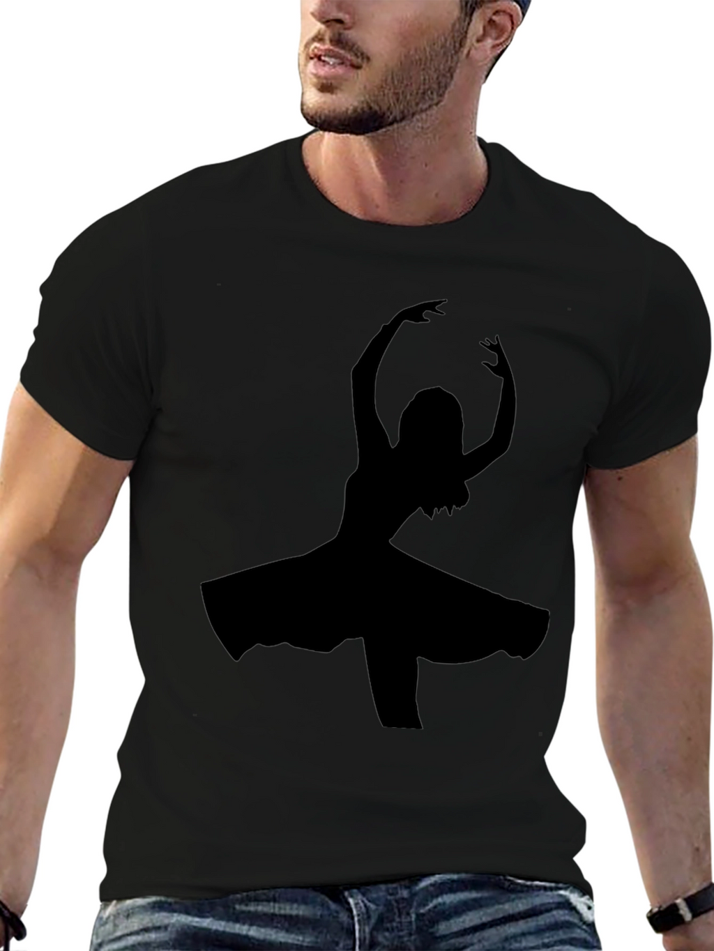 Black Dancer Silhouette T-Shirt
