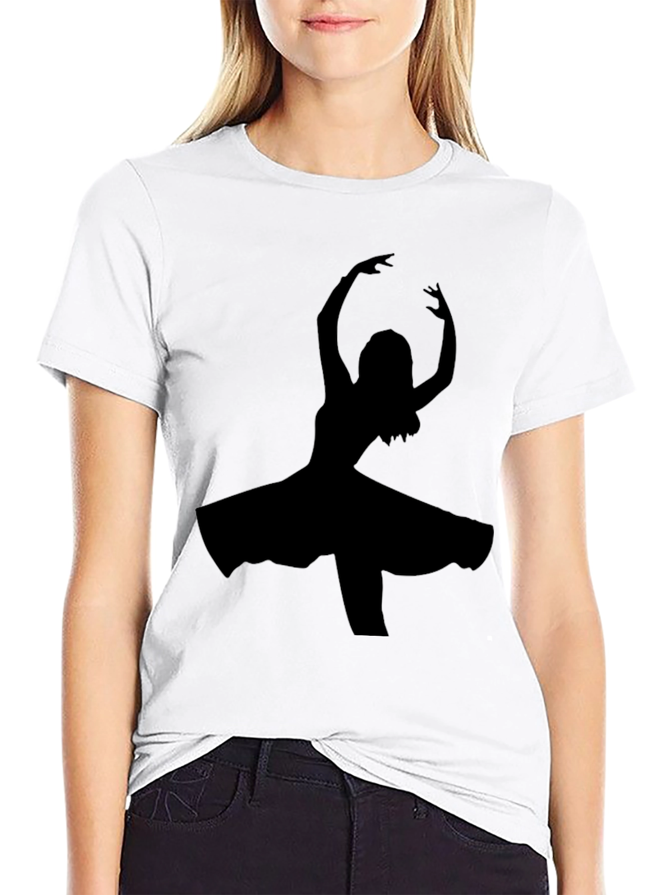 Black Dancer Silhouette T-Shirt