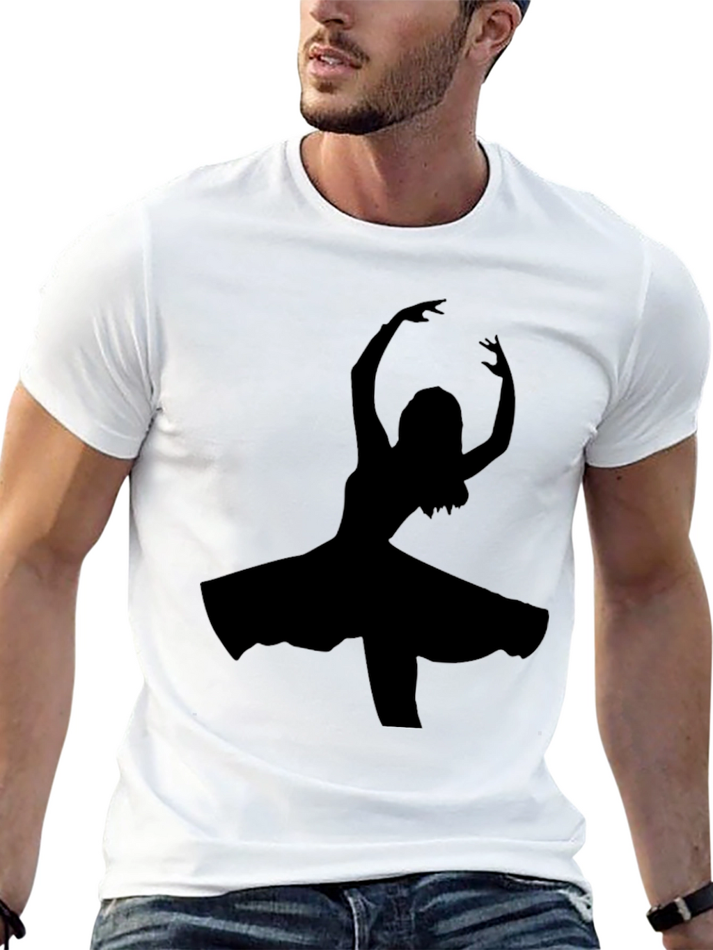 Black Dancer Silhouette T-Shirt