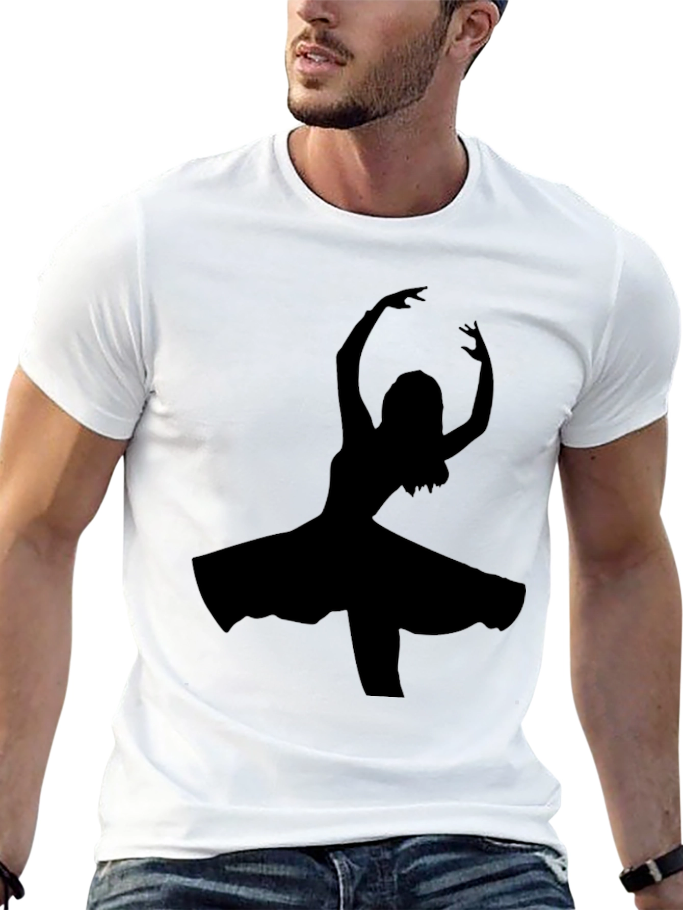Black Dancer Silhouette T-Shirt