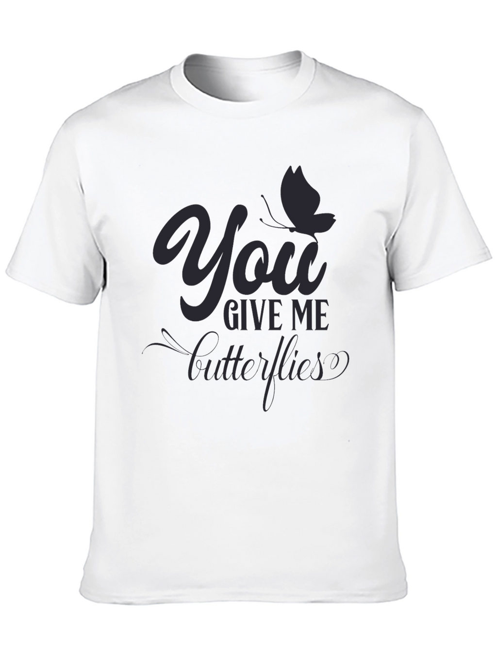 You Give Me Butterflies Graphic Print Tee