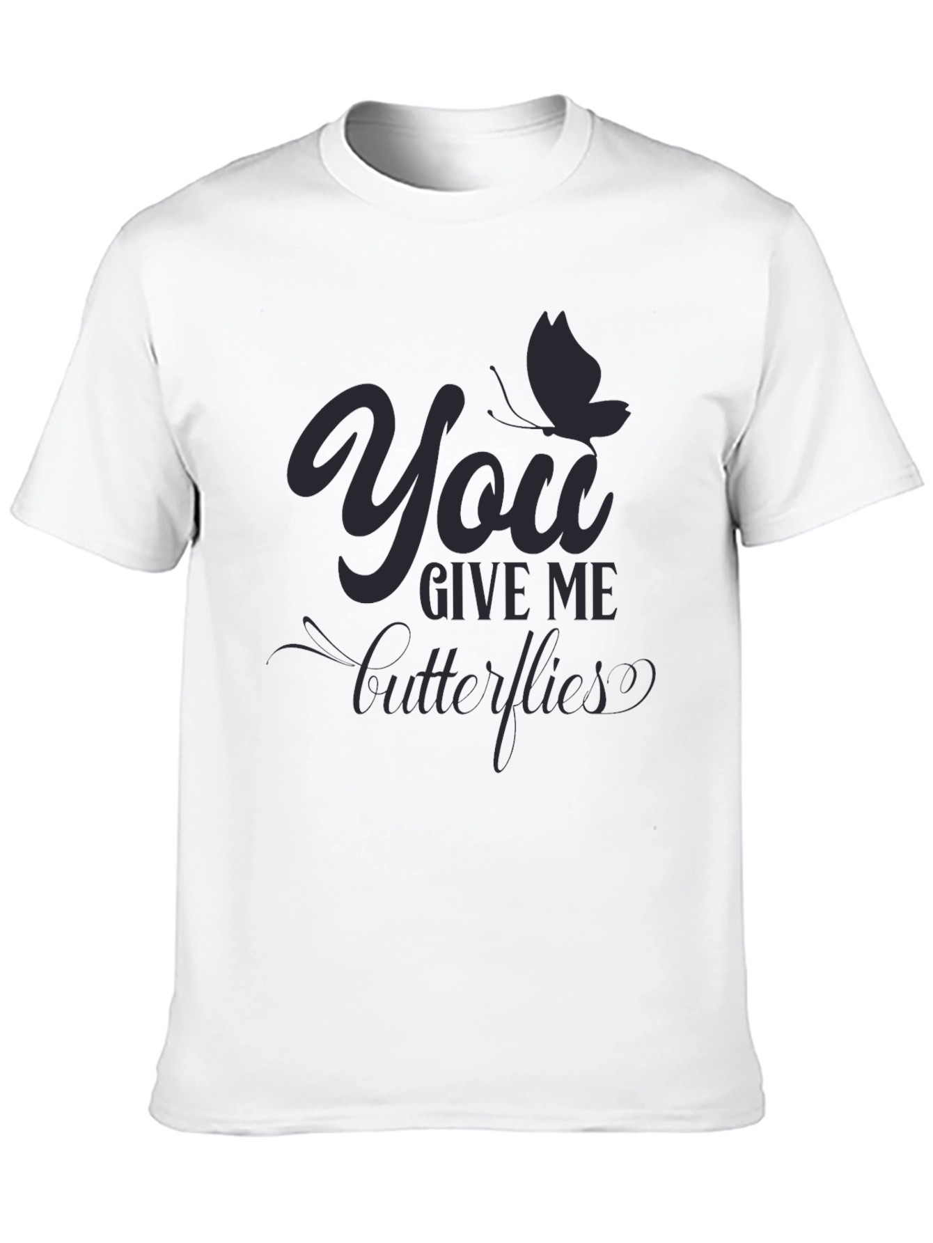 You Give Me Butterflies Graphic Print Tee