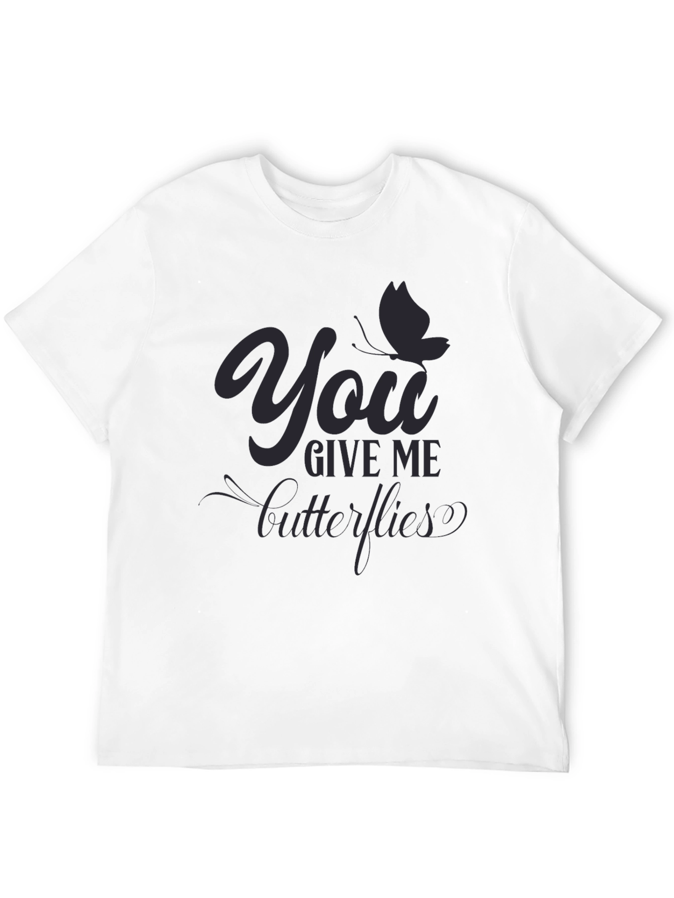 You Give Me Butterflies Graphic Print Tee