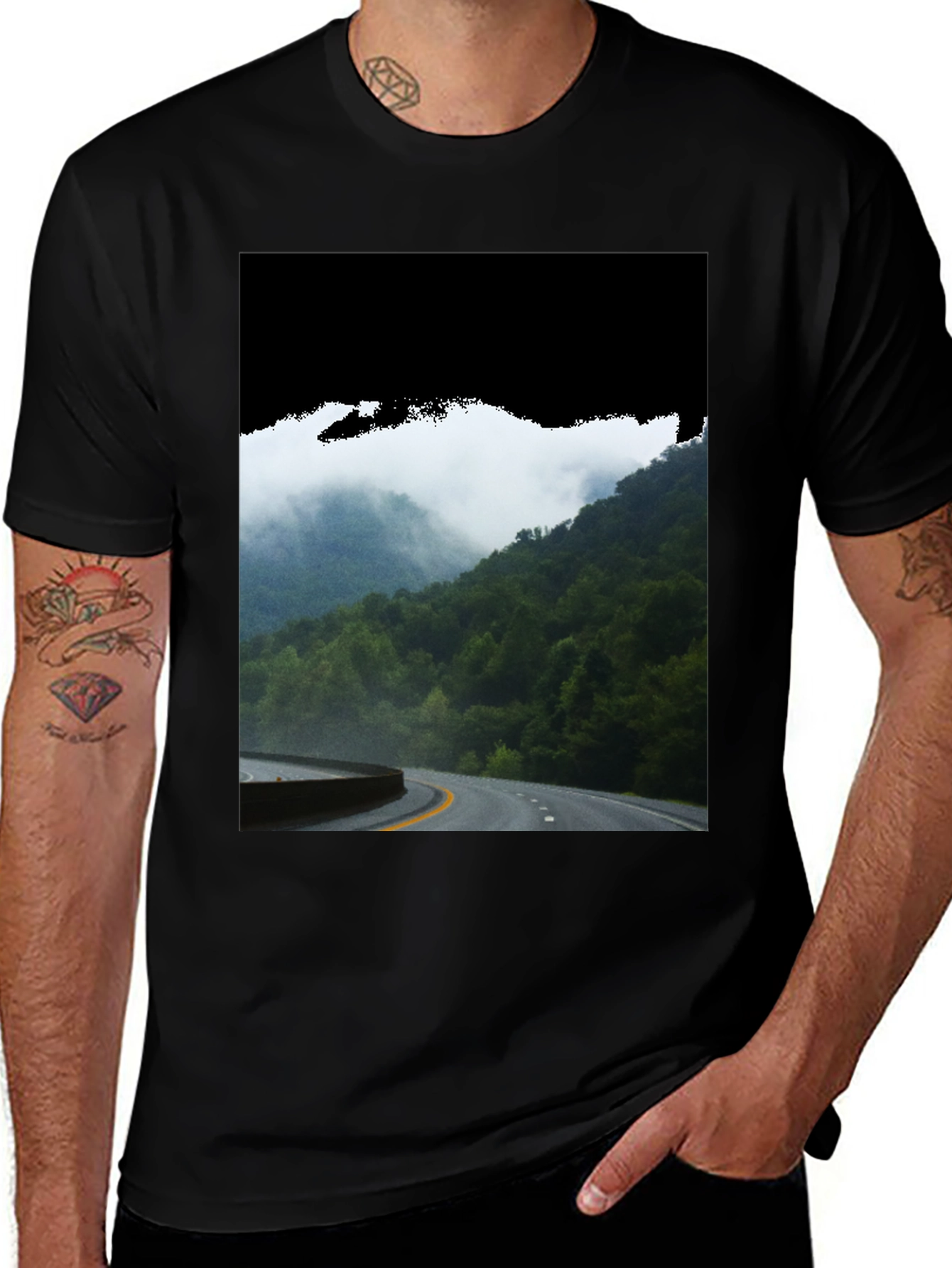 Road Through the Mountains Graphic Tee