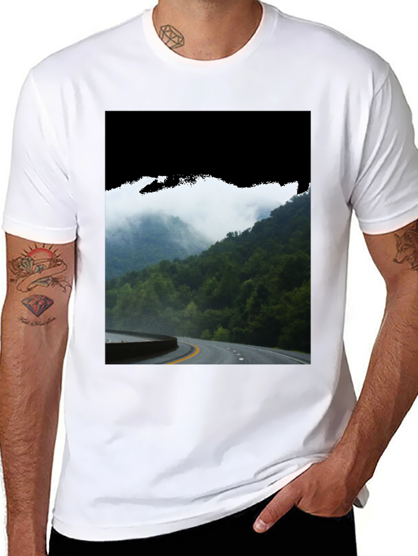 Road Through the Mountains Graphic Tee
