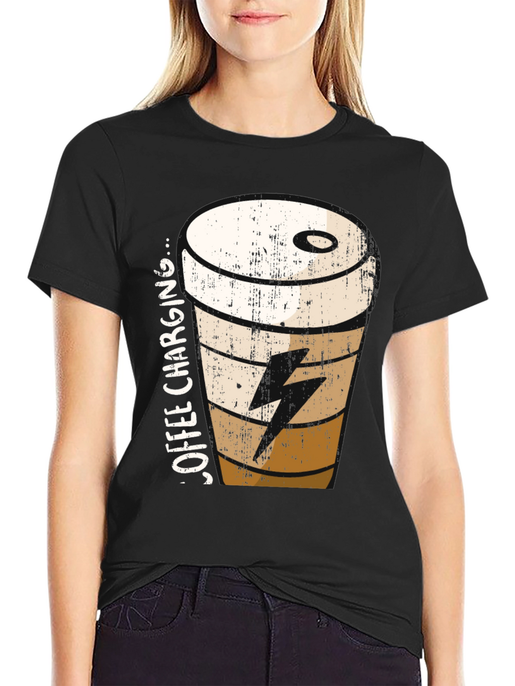 Coffee Charging T-Shirt - Unisex Graphic Tee