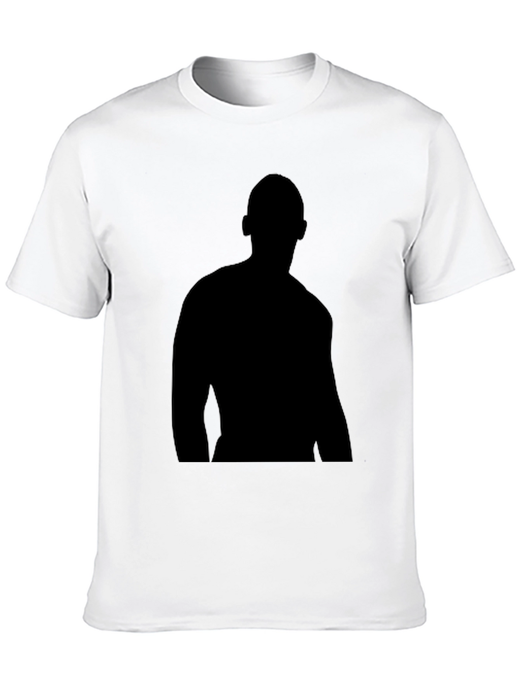 Mens Black Silhouette Graphic T-Shirt