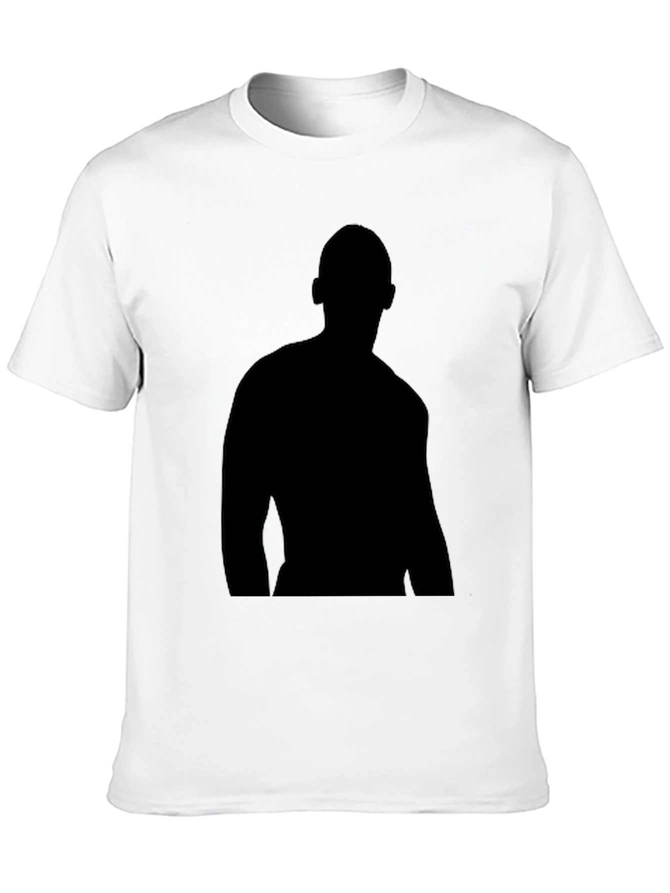 Mens Black Silhouette Graphic T-Shirt