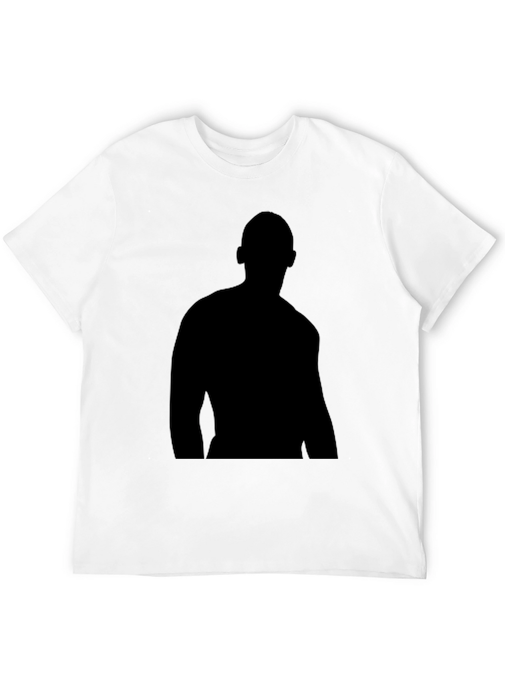 Mens Black Silhouette Graphic T-Shirt