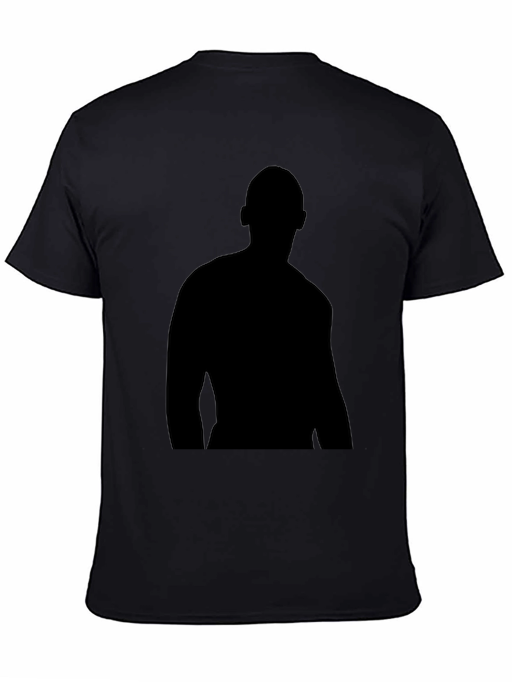 Mens Black Silhouette Graphic T-Shirt