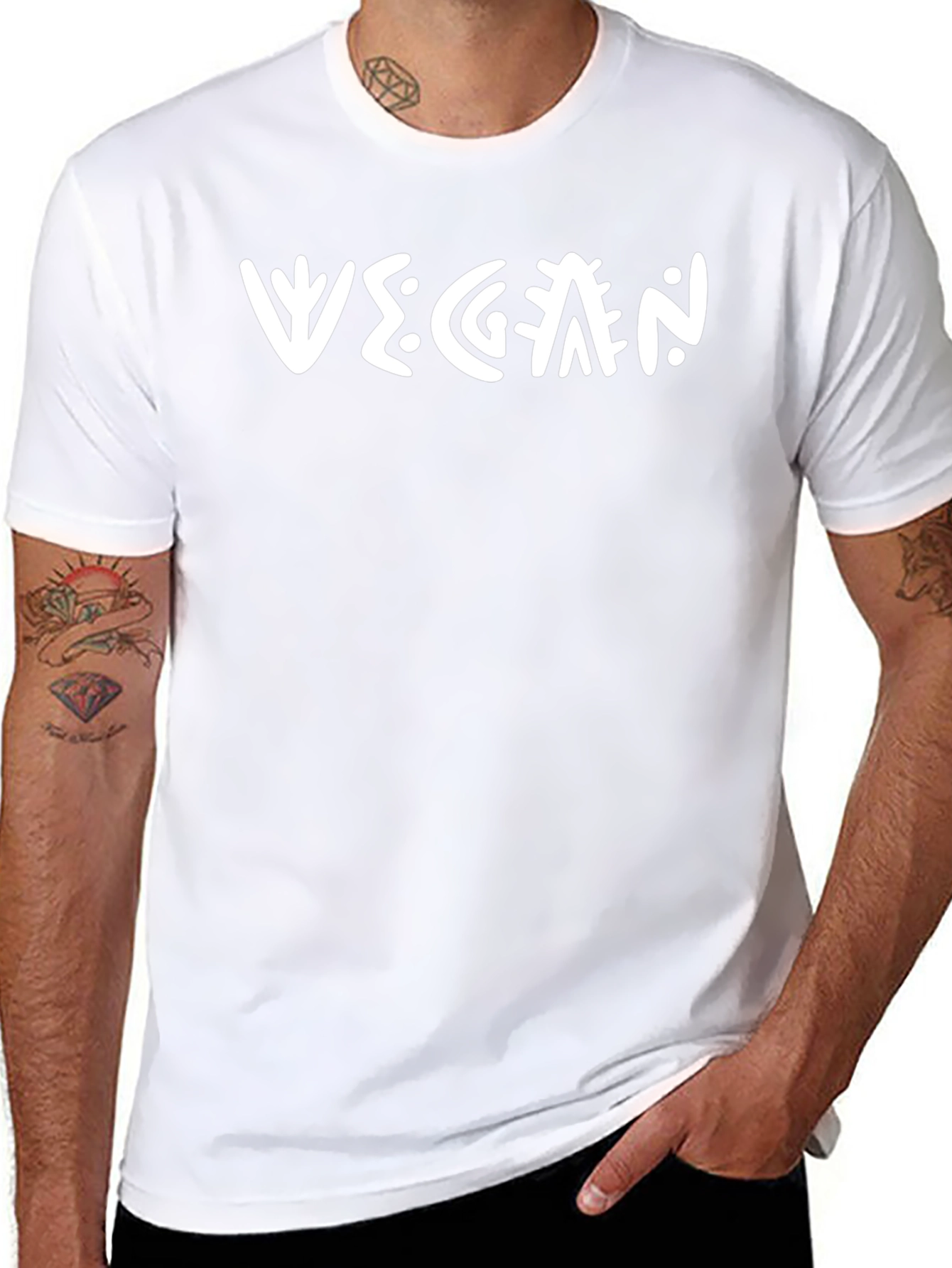 Vegan Graphic Tee - Black T-Shirt