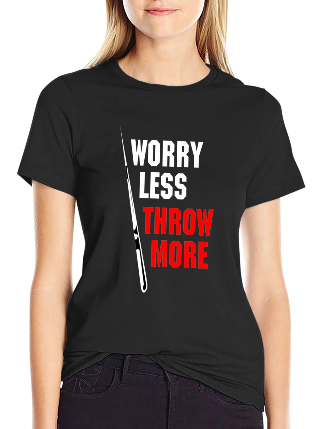 Worry Less Throw More Graphic T-Shirt