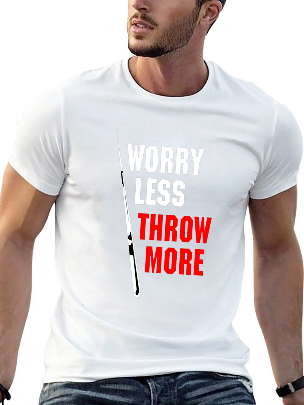 Worry Less Throw More Graphic T-Shirt