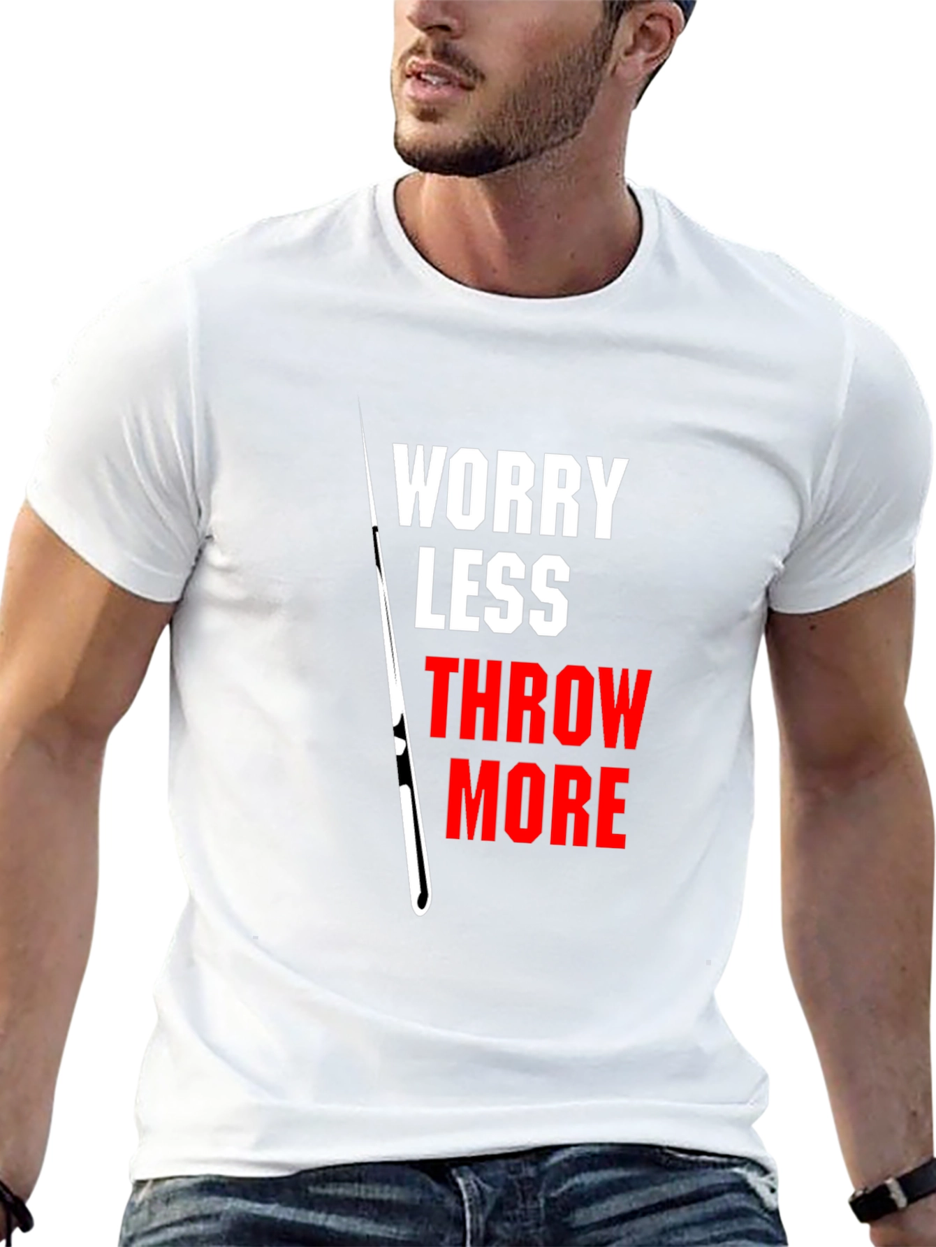 Worry Less Throw More Graphic T-Shirt