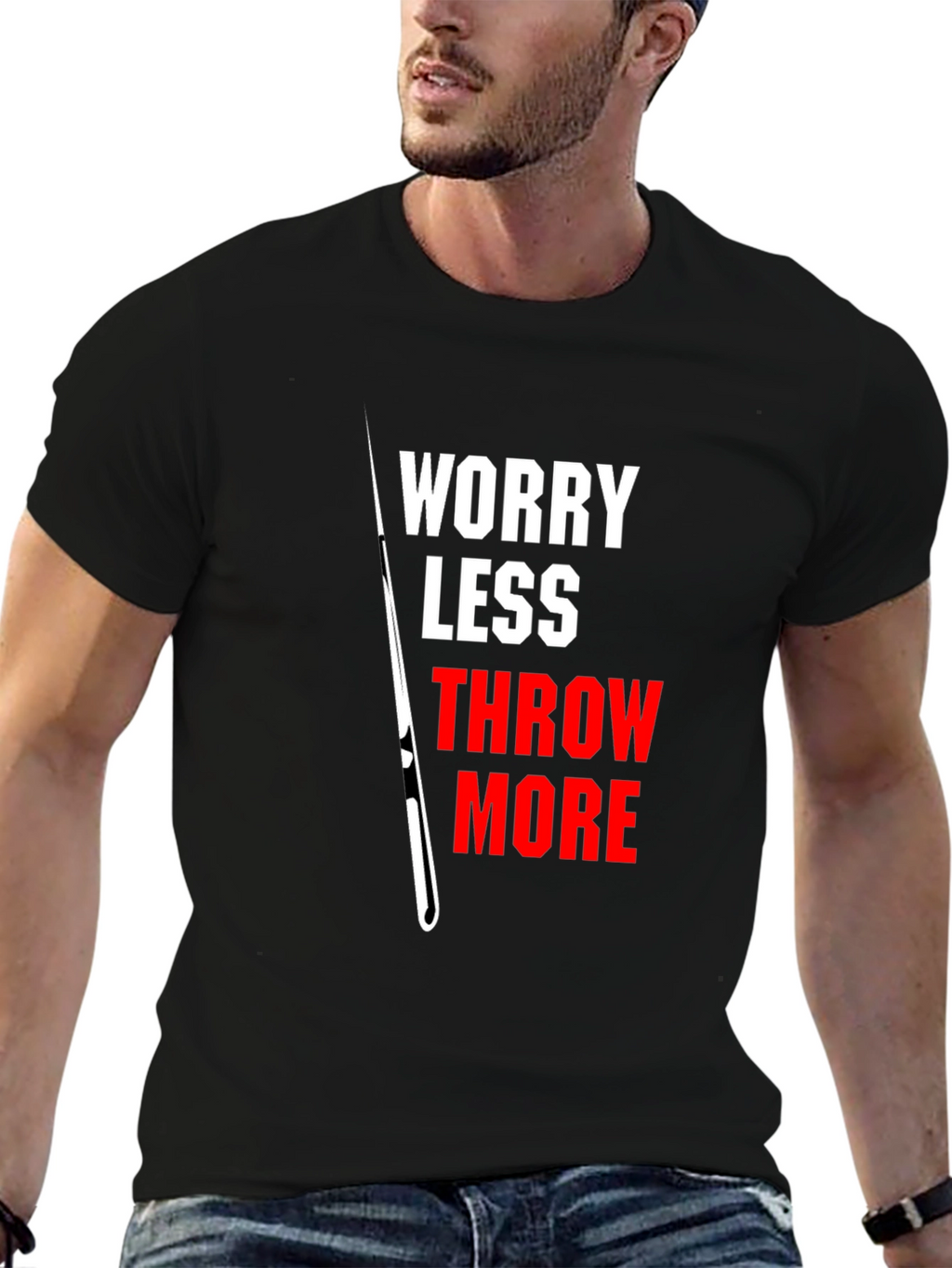 Worry Less Throw More Graphic T-Shirt