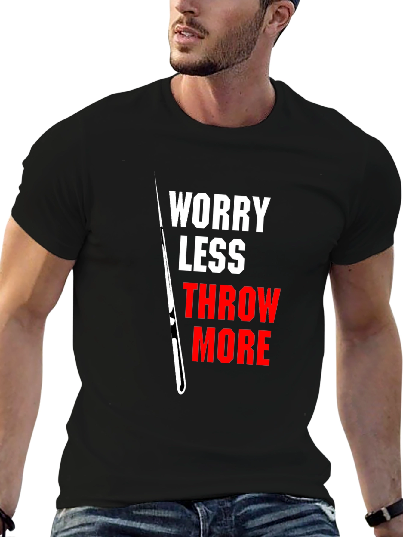 Worry Less Throw More Graphic T-Shirt