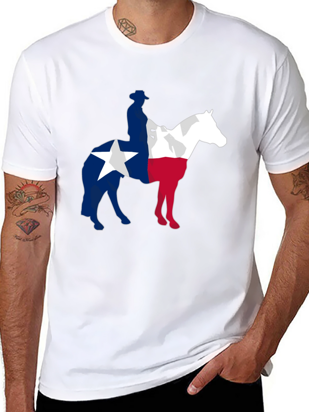 Texas Cowboy T-Shirt - Lone Star State Pride Tee