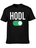 HODL On Crypto T-Shirt - Black Cotton Blend