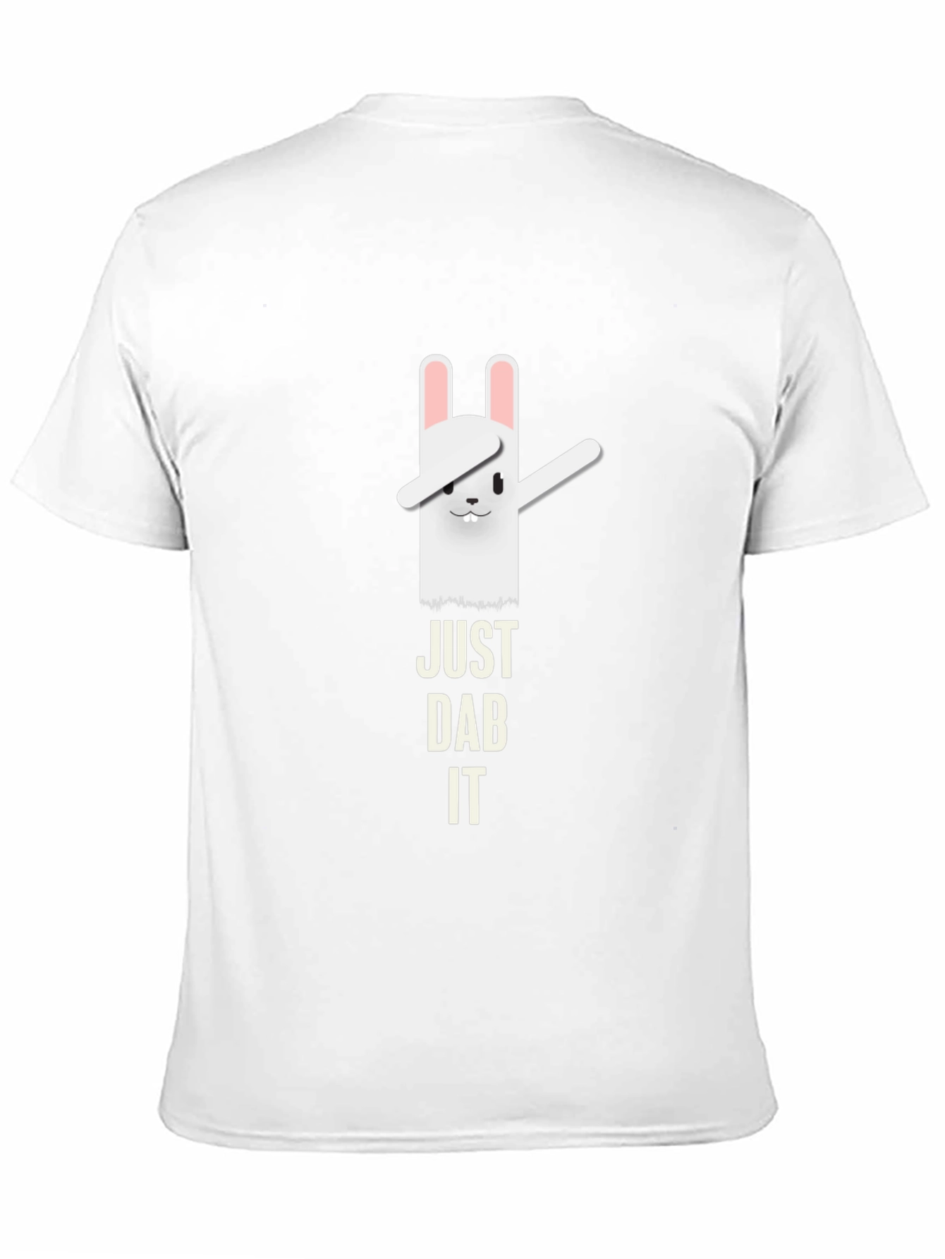 Just Dab It Funny Rabbit Black T-Shirt