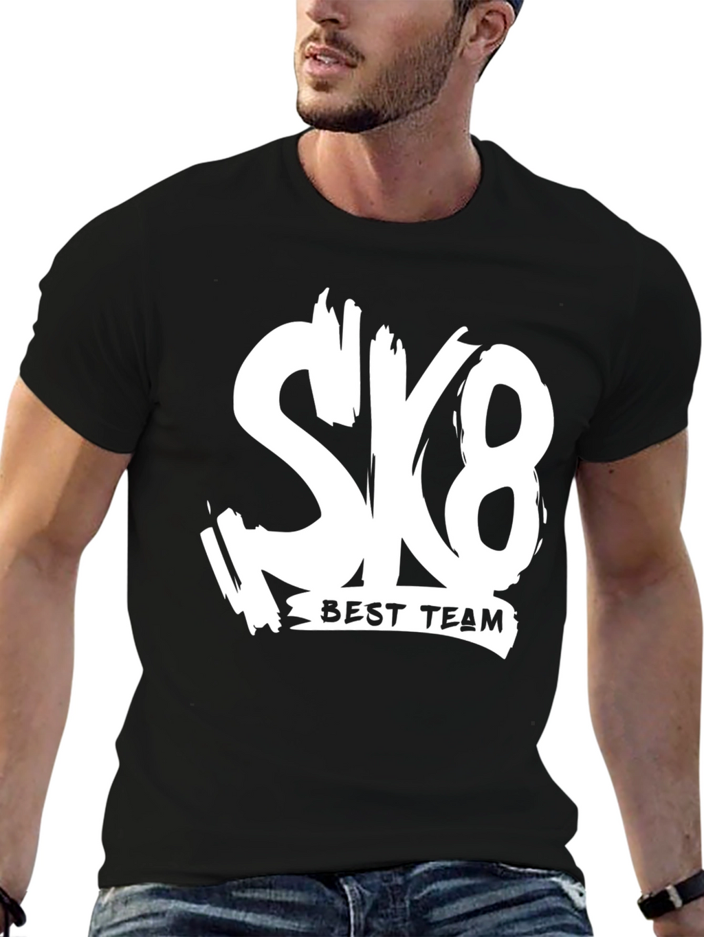 SK8 Best Team T-Shirt - Trendy Graphic Tee