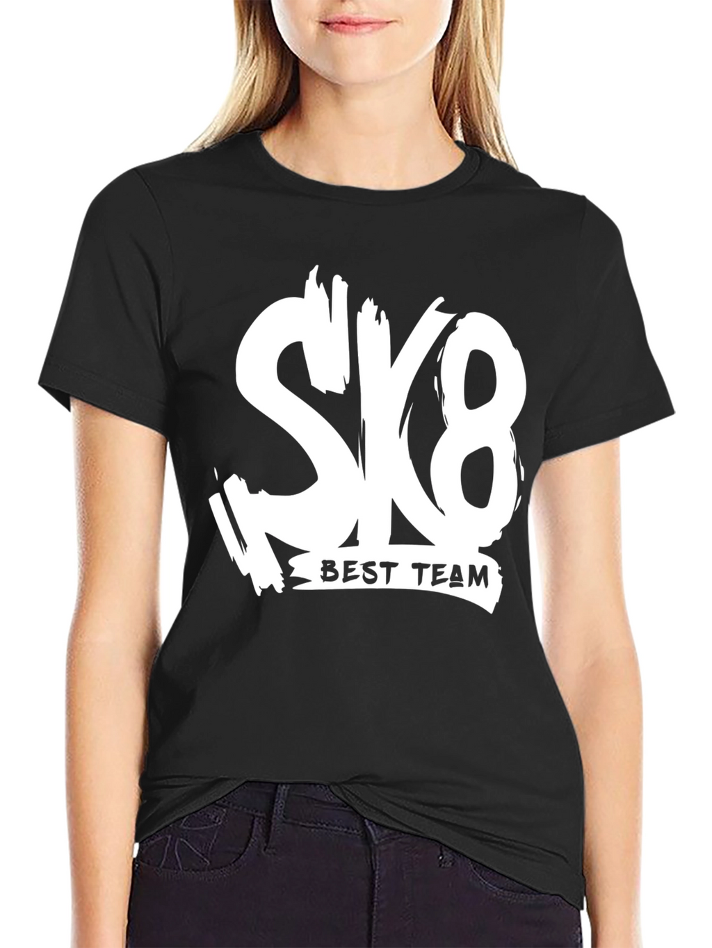 SK8 Best Team T-Shirt - Trendy Graphic Tee