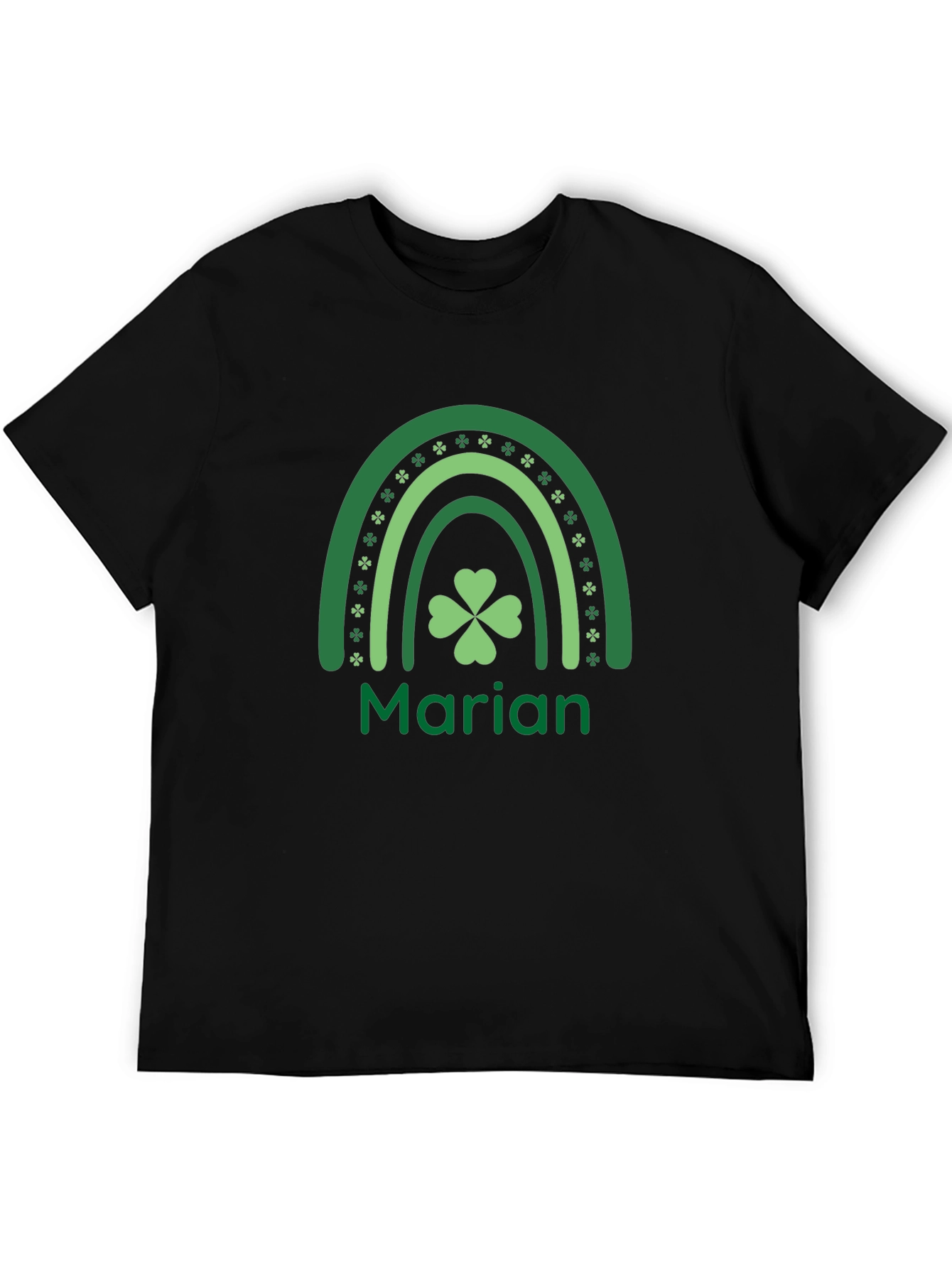 Marian St. Patricks Day Rainbow Shamrock T-Shirt