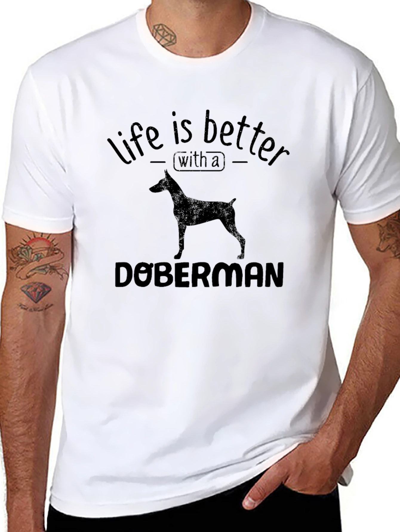 Life is Better with a Doberman T-Shirt