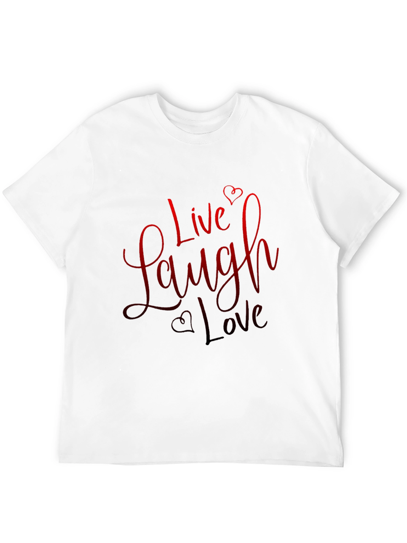 Live Laugh Love Graphic T-Shirt - Black