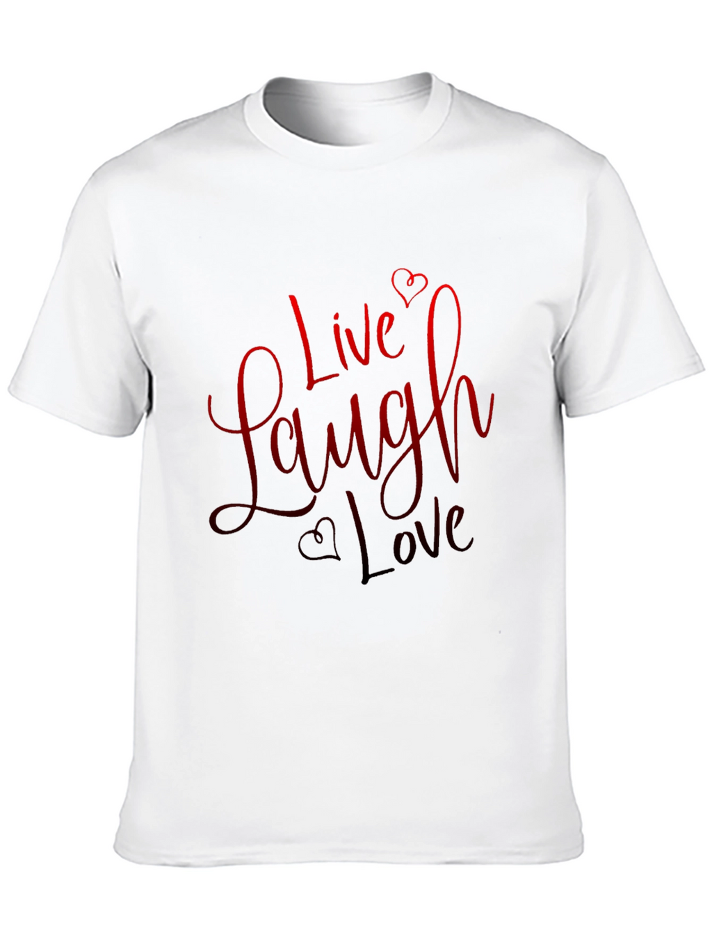 Live Laugh Love Graphic T-Shirt - Black