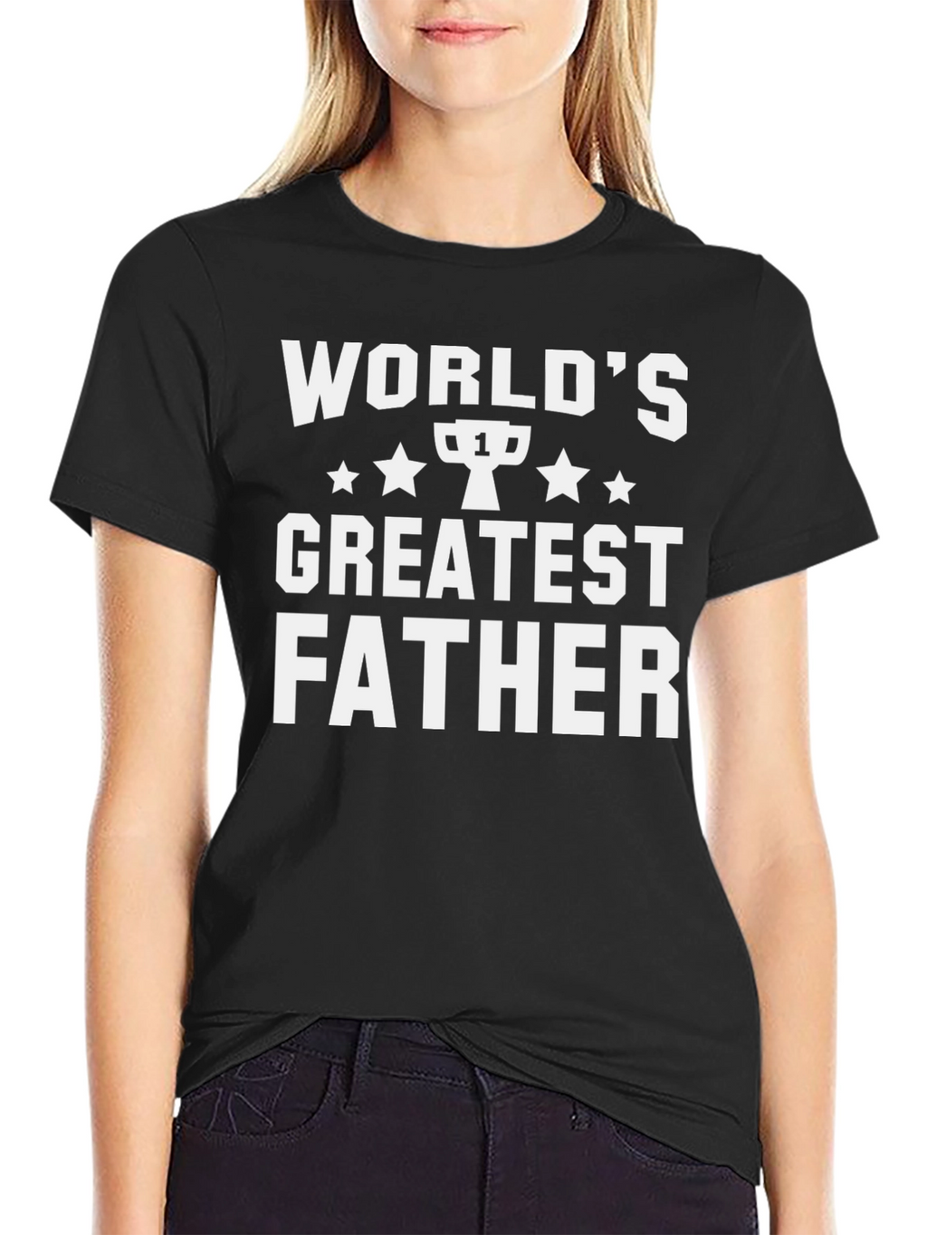 Worlds Greatest Father T-Shirt - Black