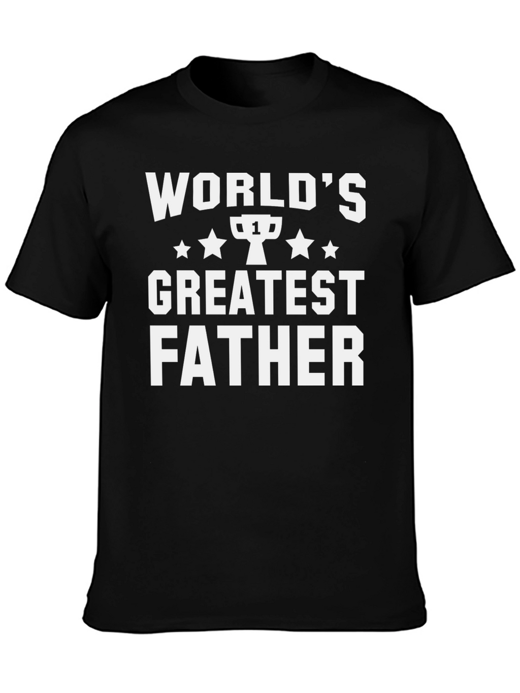 Worlds Greatest Father T-Shirt - Black