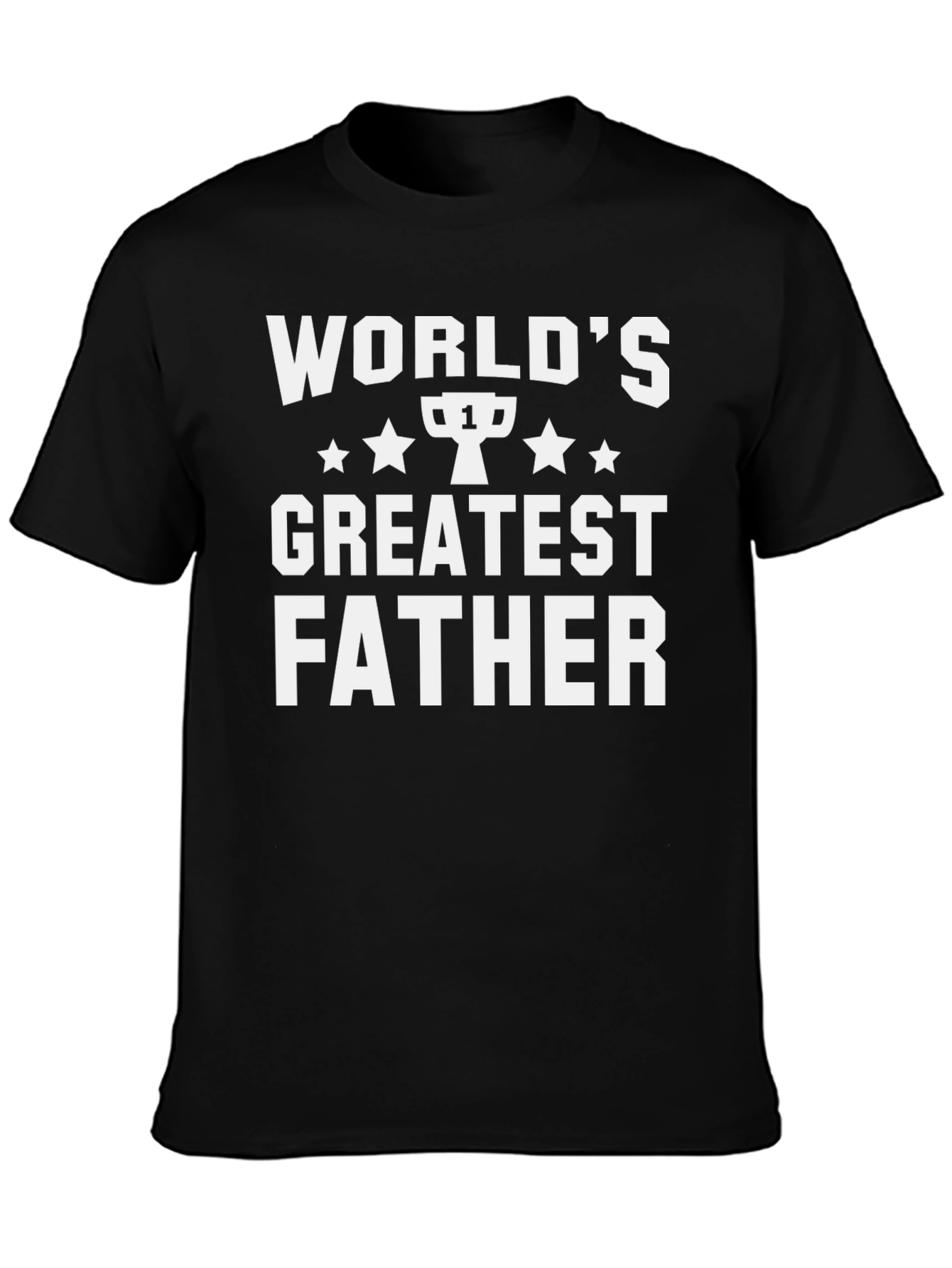 Worlds Greatest Father T-Shirt - Black