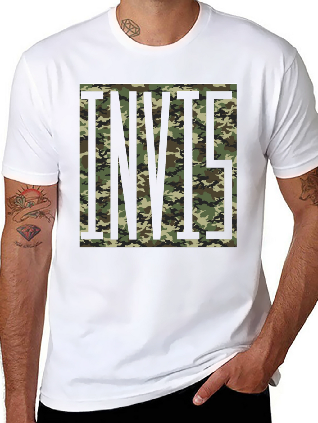 Camo InVictus T-Shirt - Mens Graphic Tee