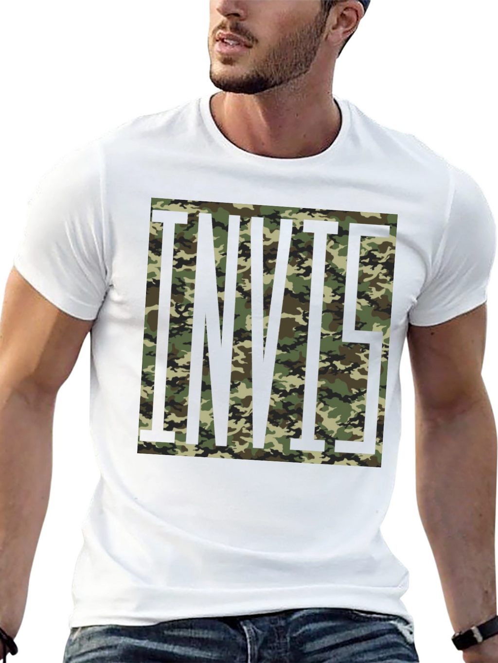 Camo InVictus T-Shirt - Mens Graphic Tee