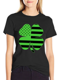 Shamrock American Flag Graphic Tee