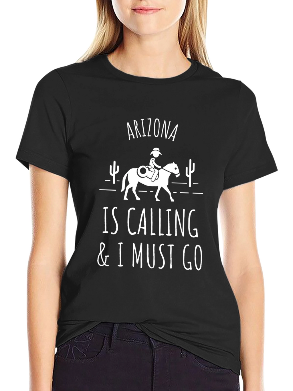 Arizona Calling T-Shirt - Cowboy Horseback Riding Tee